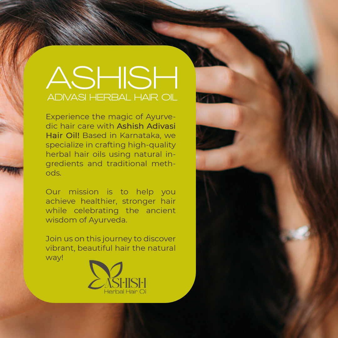 Ashish Adivasi Herbal Hair Oil 500ml – Original Ayurvedic Hair Oil for Hair Fall Control and Growth